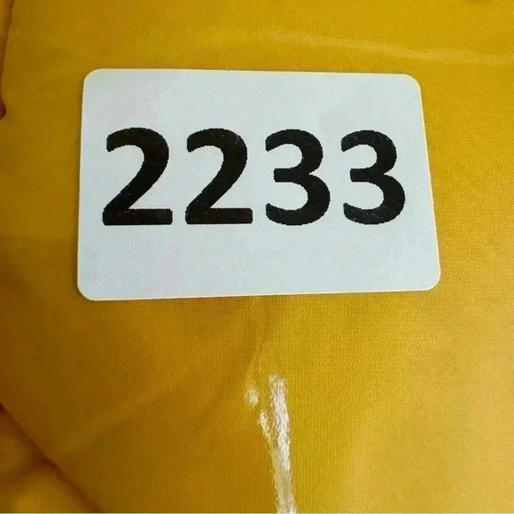 H&M Yellow NY Youth Puffer Vest Jacket Removable Hood SZ 8-10 #2233 - Picture 12 of 12